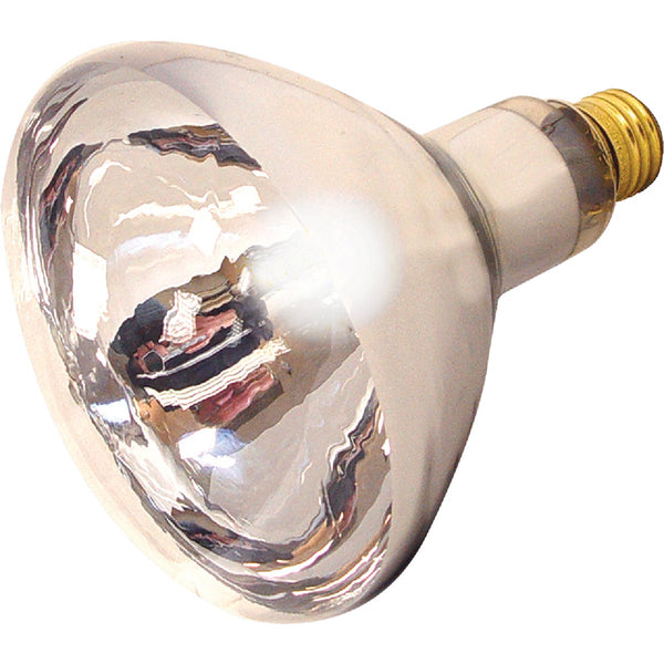 Satco 125W Clear Medium Base R40 Incandescent Heat Light Bulb
