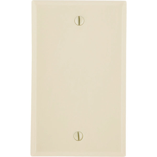 Leviton 1-Gang Standard Thermoset Blank Wall Plate, Ivory