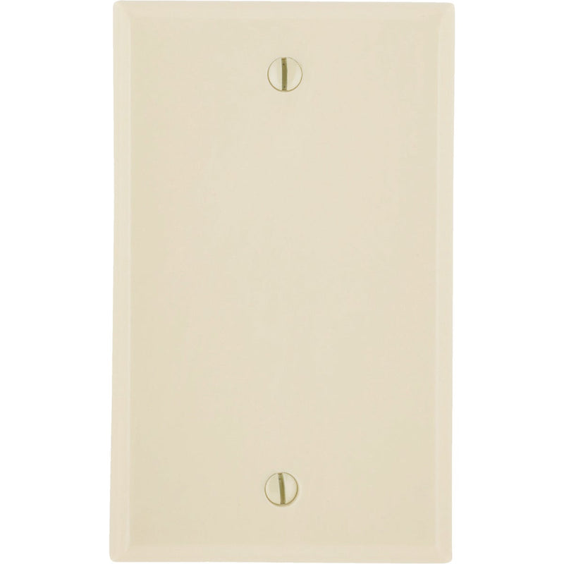 Leviton 1-Gang Standard Thermoset Blank Wall Plate, Ivory