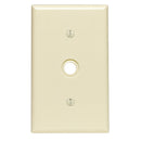 Leviton 1-Gang Thermoset Plastic Ivory Telephone/Cable Wall Plate with 0.406 In. to 0.625 In. Hole