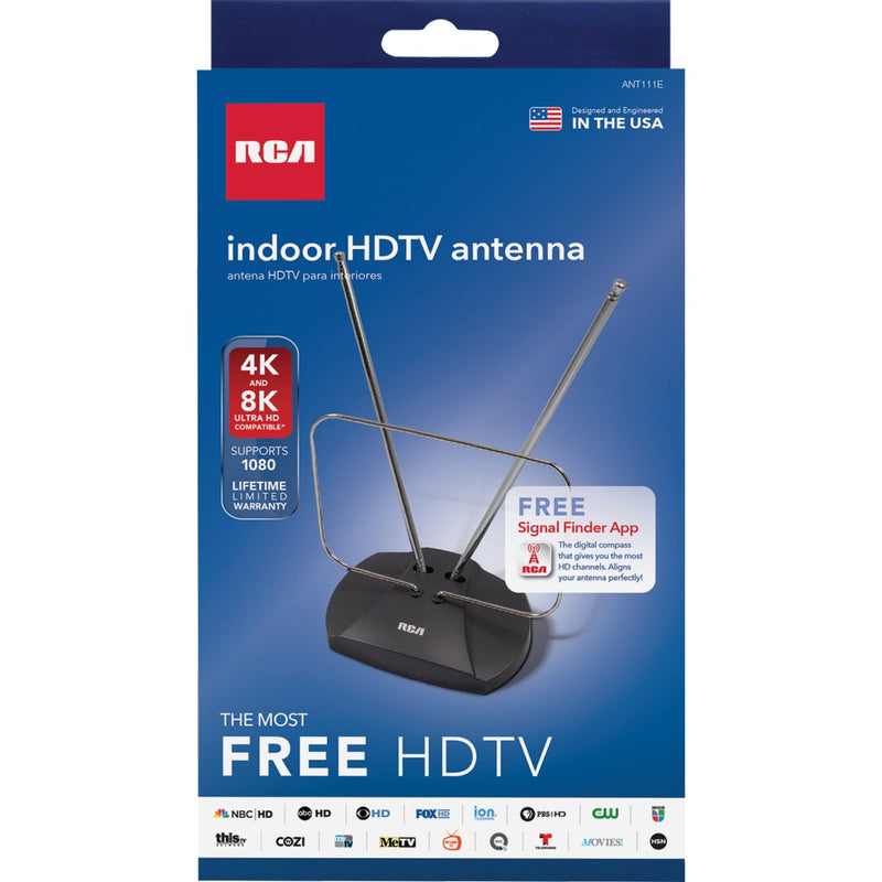 RCA Adjustable Black 5.1 In. Indoor Antenna