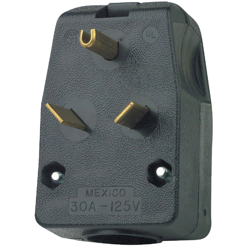 Leviton 30A 125V 3-Wire 2-Pole Angle Power Plug