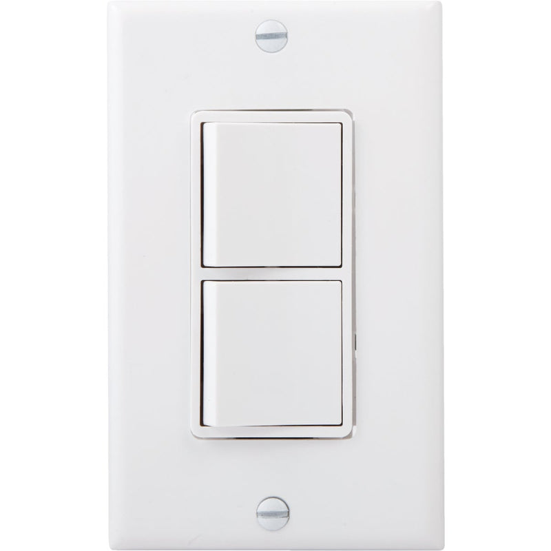 Do it Best Single Pole White 15A Duplex Switch