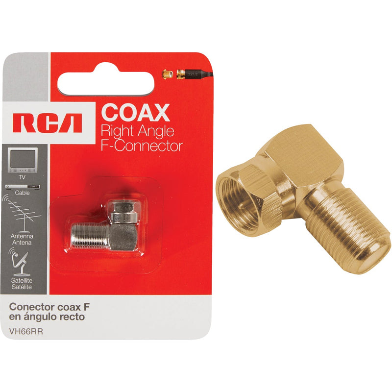 RCA Right Angle Coaxial F-Connector