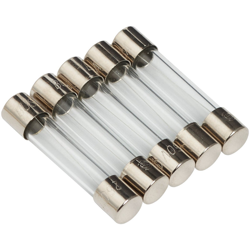 Bussmann 1A/2A/3A AGC Glass Tube Electronic Fuse (5-Pack)