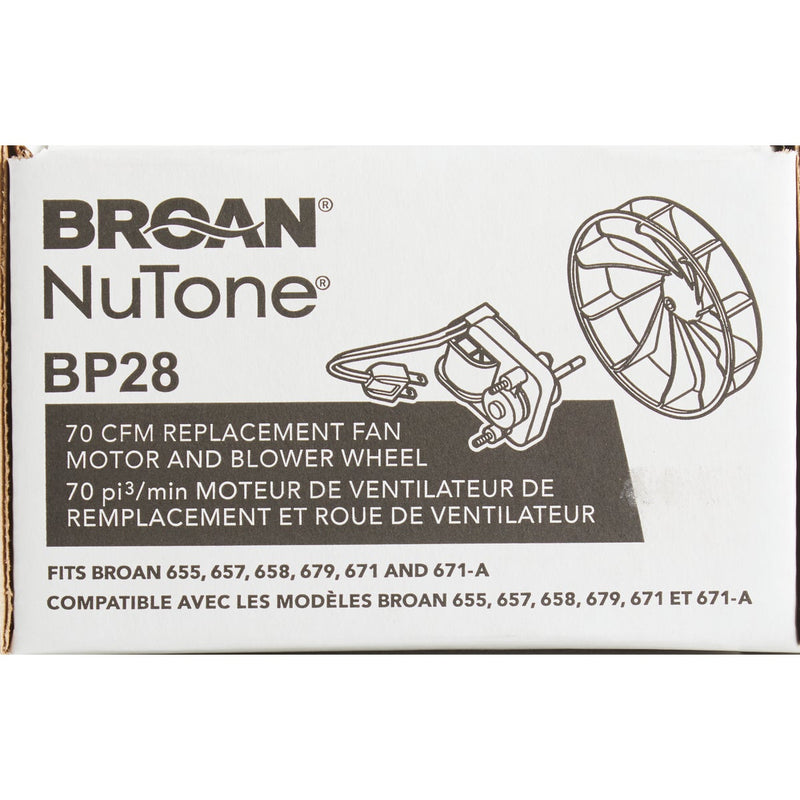 Broan 120V 70 CFM Replacement Exhaust Fan Motor