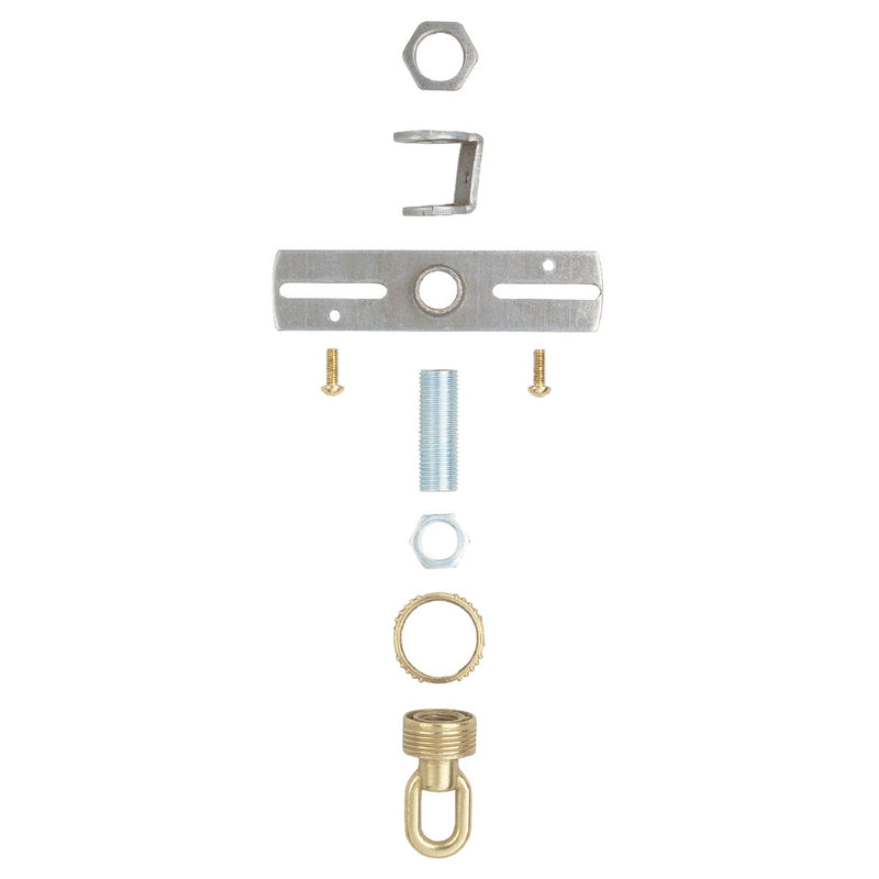 Westinghouse Tapped 1/4 IP 35 Lb. Load Rating Brass Screw Collar Loop Kit