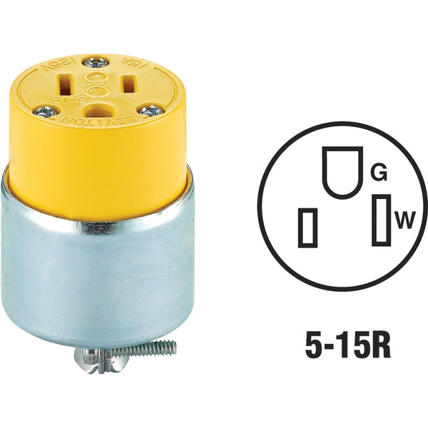 Do it 15A 125V 3-Wire 2-Pole Armored Cord Connector