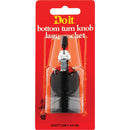 Do it Bottom Turn-Knob Medium Base Nickel Candle Socket