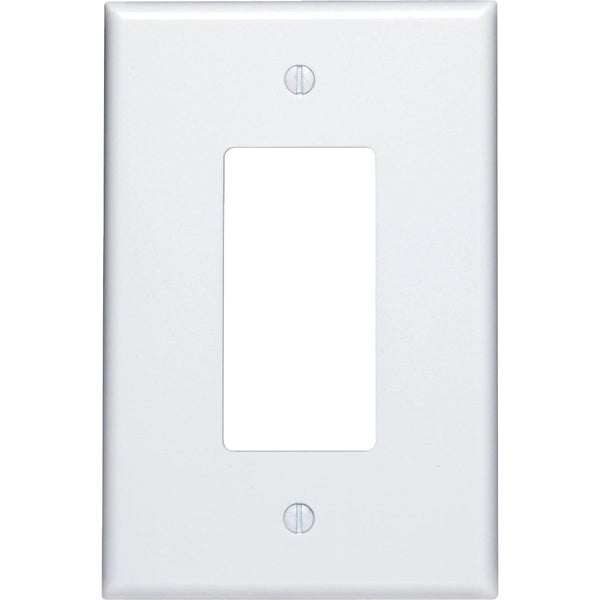 Leviton Decora 1-Gang Plastic Oversized Rocker Decorator Wall Plate, White