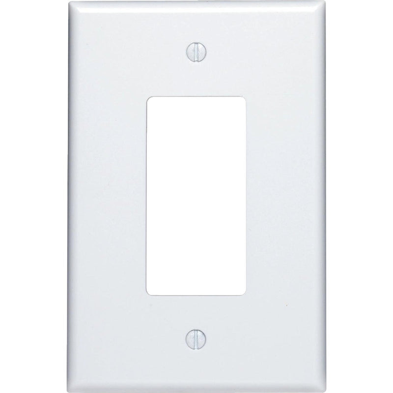 Leviton Decora 1-Gang Plastic Oversized Rocker Decorator Wall Plate, White