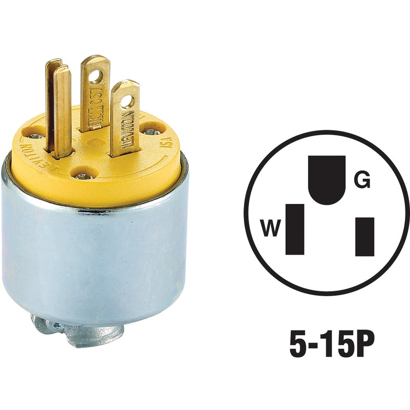 Do it 15A 125V 3-Wire 2-Pole Armored Cord Plug