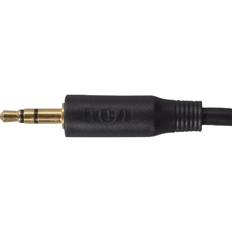 RCA 6 Ft. Black 3.5mm Extension Cable Audio Cable