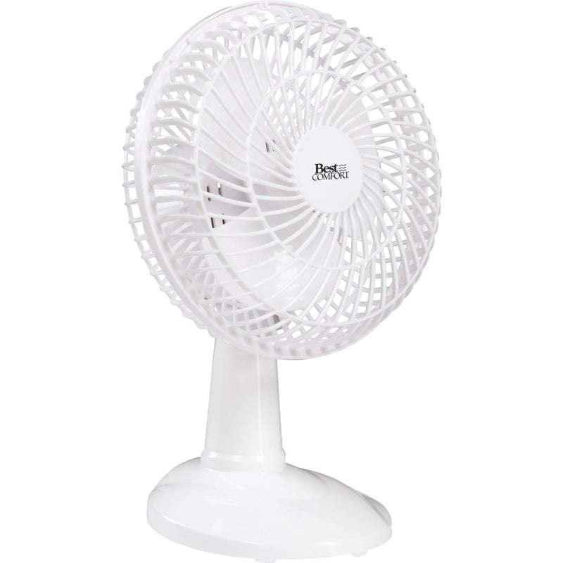 Best Comfort 6 In. 2-Speed White Clip-On Fan