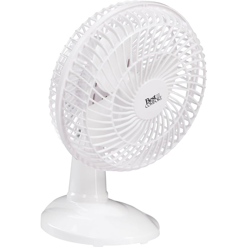 Best Comfort 6 In. 2-Speed White Clip-On Fan