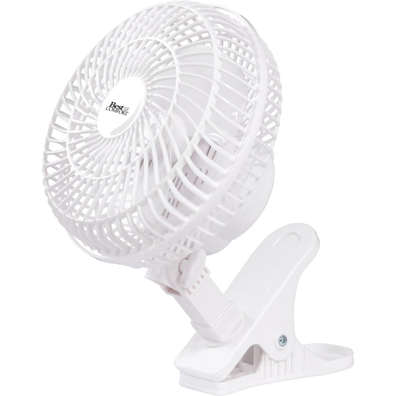 Best Comfort 6 In. 2-Speed White Clip-On Fan