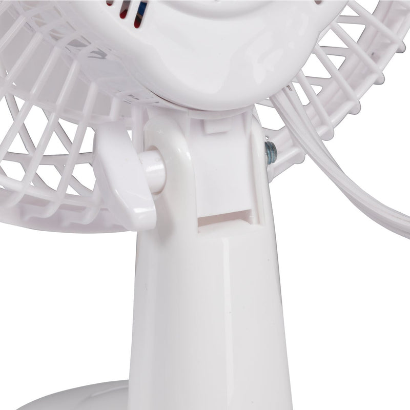 Best Comfort 6 In. 2-Speed White Clip-On Fan