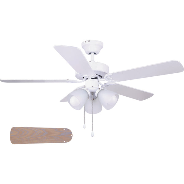 Home Impressions Studio 42 In. White Ceiling Fan with Light Kit