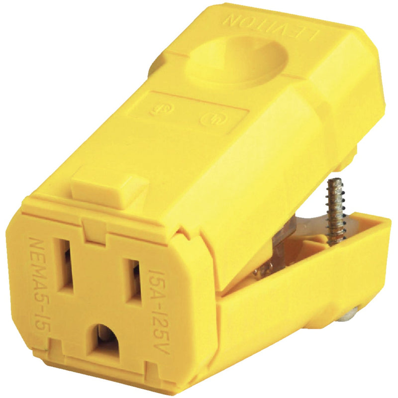 Leviton 15A 125V 3-Wire 2-Pole Python Cord Connector