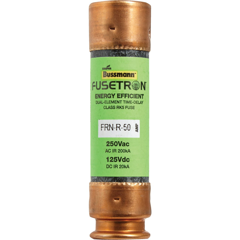 Bussmann 50A FRN-R Cartridge Heavy-Duty Time Delay Cartridge Fuse