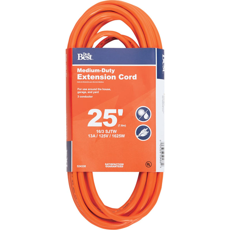 Do it Best 25 Ft. 16/3 Outdoor Extension Cord