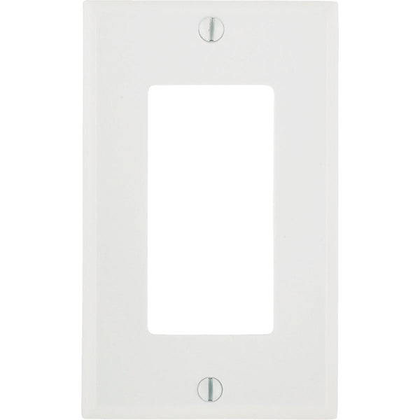 Leviton Decora 1-Gang Smooth Plastic Rocker Decorator Wall Plate, White