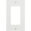 Leviton Decora 1-Gang Smooth Plastic Rocker Decorator Wall Plate, White