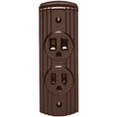 Leviton 15A Surface Mount Brown 5-15R Power Outlet