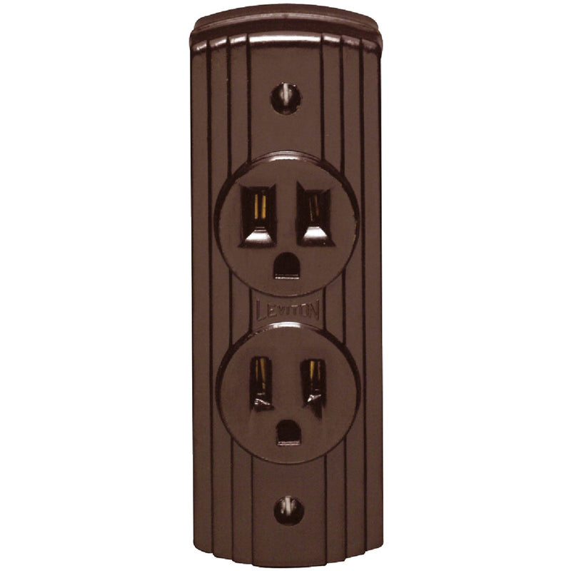 Leviton 15A Surface Mount Brown 5-15R Power Outlet