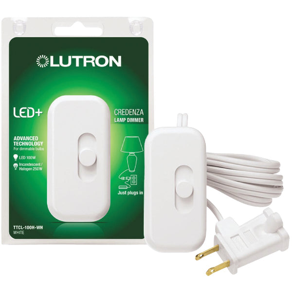 Lutron Credenza 100W White CFL/LED Lamp Dimmer