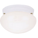 Home Impressions 9-1/2 In. White Incandescent Flush Mount Ceiling Light Fixture