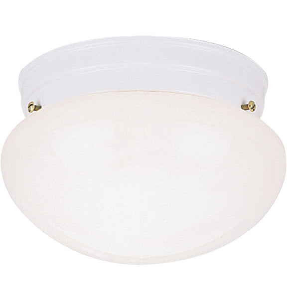 Home Impressions 9-1/2 In. White Incandescent Flush Mount Ceiling Light Fixture