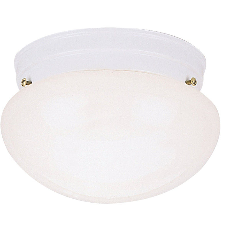 Home Impressions 9-1/2 In. White Incandescent Flush Mount Ceiling Light Fixture