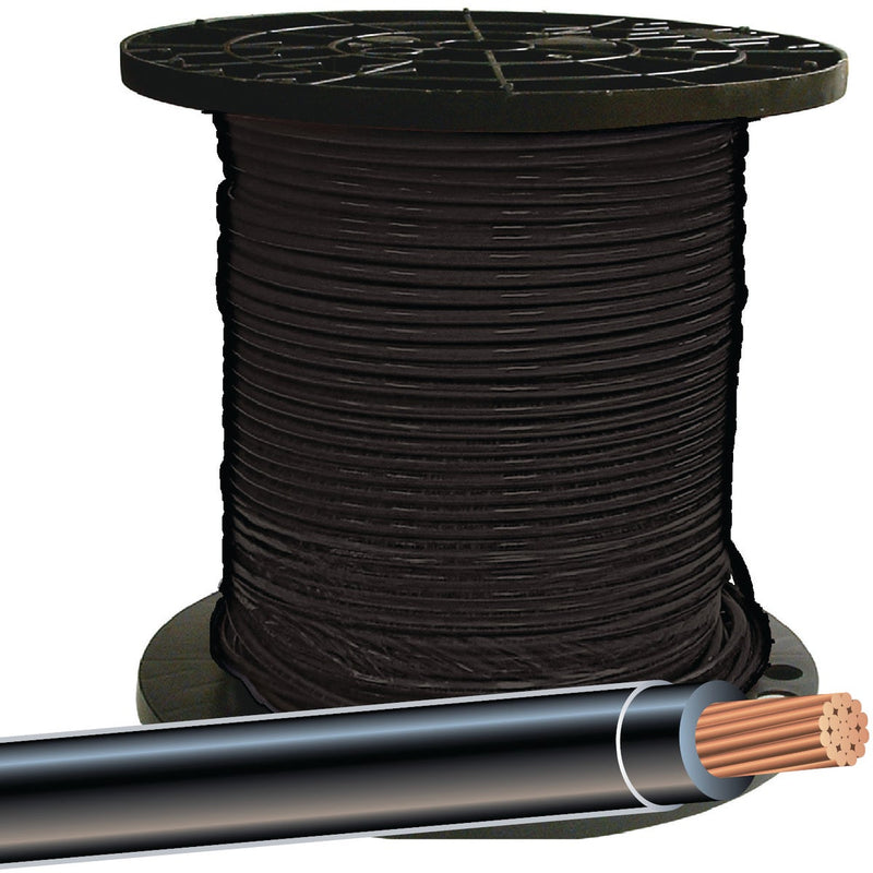 Southwire 500 Ft. 6 AWG Stranded Black THHN Electrical Wire