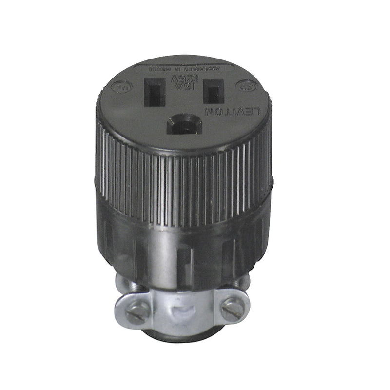 Leviton 15A 125V 3-Wire 2-Pole Round Cord Connector