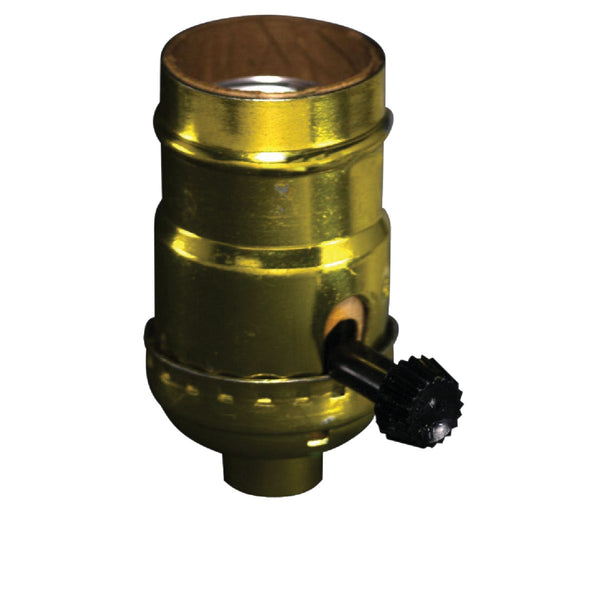 Do it Turn-Knob Medium Base Brass Lamp Socket