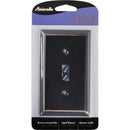 Amerelle 1-Gang Stamped Steel Toggle Switch Wall Plate, Aged Bronze