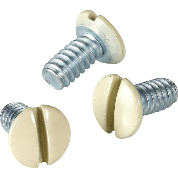 Leviton Ivory 5/16 In. Steel Wall Plate Screws (20-Pack)