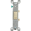 Leviton Residential Grade 15 Amp Toggle Single Pole Grounded Switch, Ivory