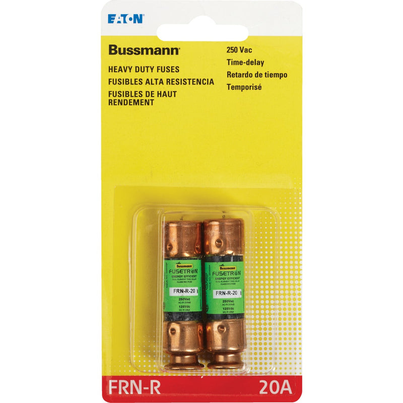 Bussmann 20A FRN-R Cartridge Heavy-Duty Time Delay Cartridge Fuse (2-Pack)