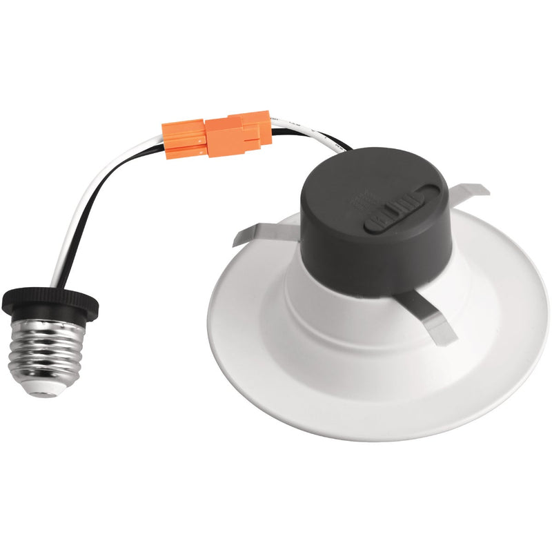 4 In. Retrofit IC Rated White LED CCT Tunable Downlight with Baffle Trim, 650 Lm.