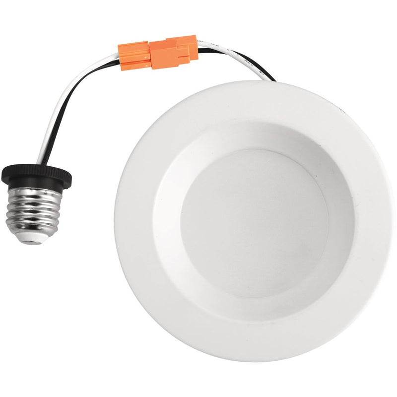 4 In. Retrofit IC Rated White LED CCT Tunable Downlight with Baffle Trim, 650 Lm.