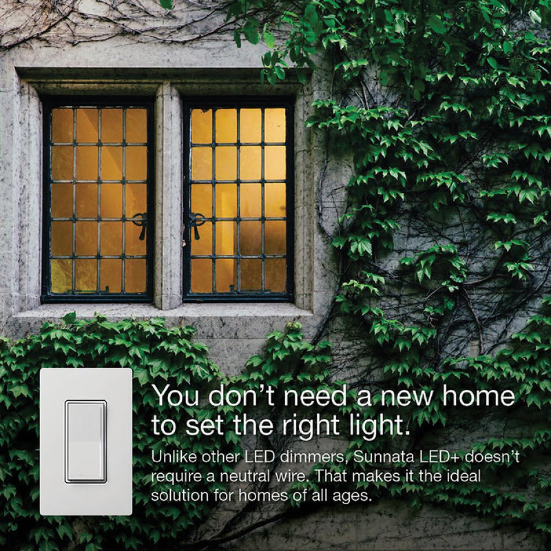 Lutron Sunnata White 150W Single-Pole/3-Way Touch Dimmer