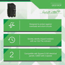 Square D QO 15A Double-Pole Standard Trip Circuit Breaker