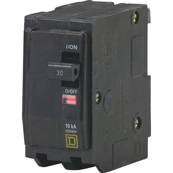 Square D QO 30A Double-Pole Standard Trip Circuit Breaker