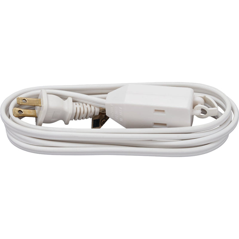 Do it Best 6 Ft. 16/2 White Cube Tap Extension Cord