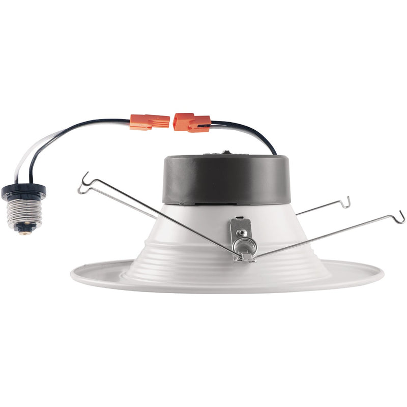 5 In./6 In. Retrofit IC Rated White LED CCT Tunable Downlight with Baffle Trim, 1100 Lm.