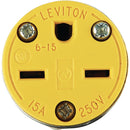 Leviton 15A 250V 3-Wire 2-Pole Armored Cord Connector