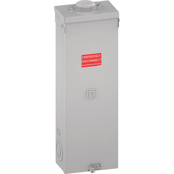 Square D QO 200A Double-Pole Standard Trip Outdoor Enclosed Raintight Main Breaker Disconnect