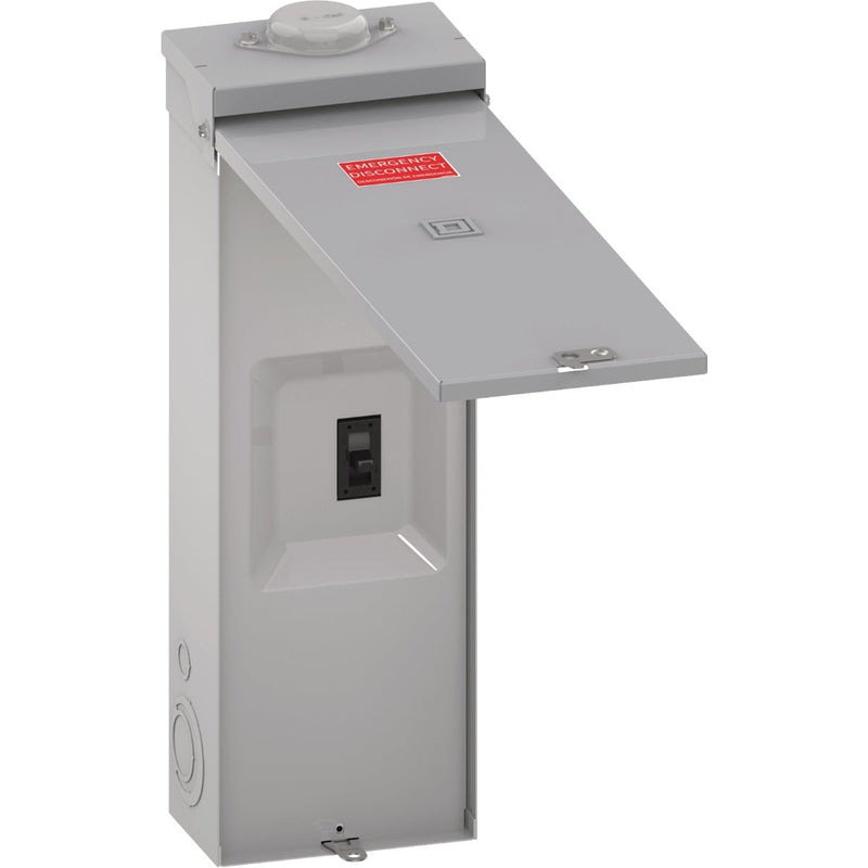 Square D QO 200A Double-Pole Standard Trip Outdoor Enclosed Raintight Main Breaker Disconnect